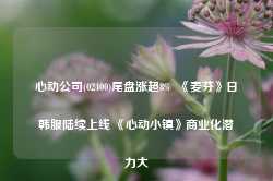 心动公司(02400)尾盘涨超8%  《麦芬》日韩服陆续上线 《心动小镇》商业化潜力大