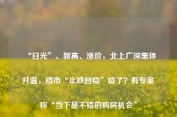 “日光”、新高、涨价，北上广深集体升温，楼市“止跌回稳”稳了？有专家称“当下是不错的购房机会”-第1张图片-福州肛肠医院