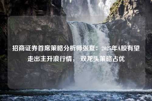 招商证券首席策略分析师张夏：2025年A股有望走出主升浪行情， 双龙头策略占优