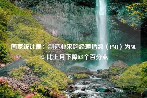 国家统计局：制造业采购经理指数（PMI）为50.1% 比上月下降0.2个百分点