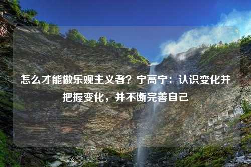 怎么才能做乐观主义者？宁高宁：认识变化并把握变化，并不断完善自己