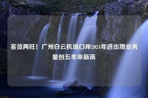 客货两旺！广州白云机场口岸2024年进出境业务量创五年来新高