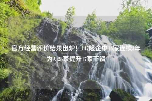 官方经营评价结果出炉！147险企中16家连续3年为A 28家提升17家下滑