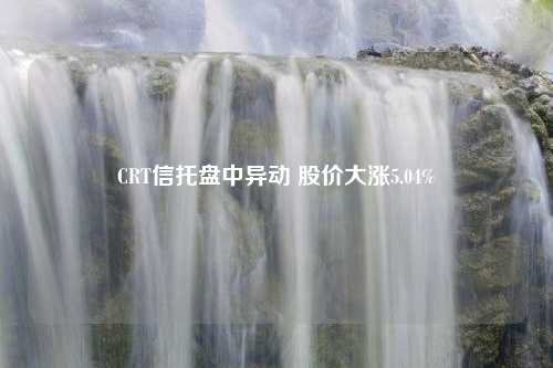 CRT信托盘中异动 股价大涨5.04%