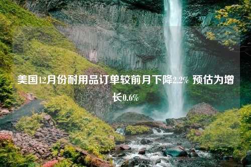 美国12月份耐用品订单较前月下降2.2% 预估为增长0.6%