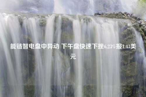 能链智电盘中异动 下午盘快速下挫6.23%报1.43美元