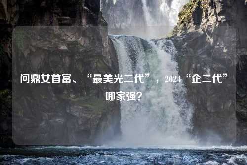 问鼎女首富、“最美光二代”，2024“企二代”哪家强？